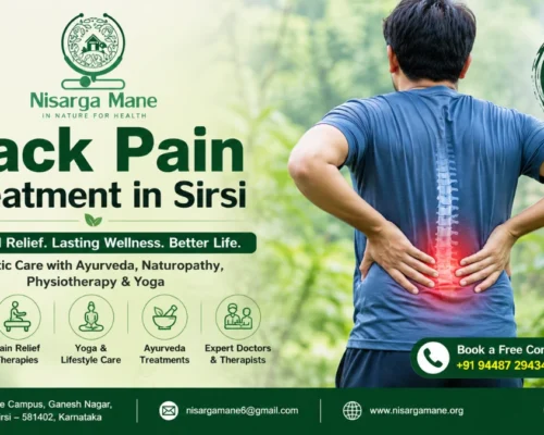 Back Pain Treatment in Sirsi | Natural Pain Relief | Nisarga Mane