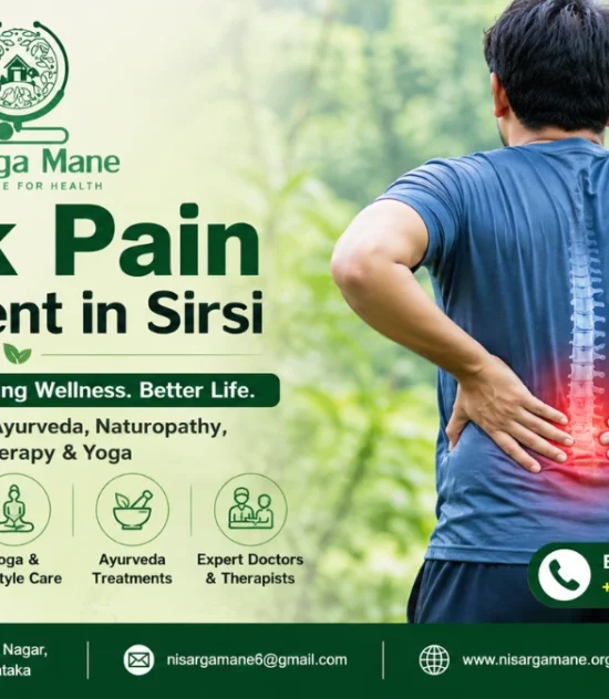 Back Pain Treatment in Sirsi | Natural Pain Relief | Nisarga Mane