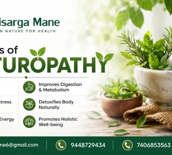 Benefits of Naturopathy | Natural Healing & Wellness Treatment in Sirsi