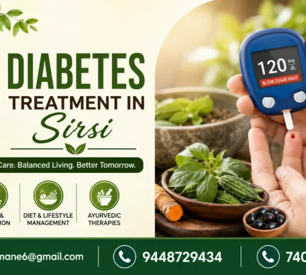 Diabetes Treatment in Sirsi | Natural Diabetes Care at Nisarga Mane