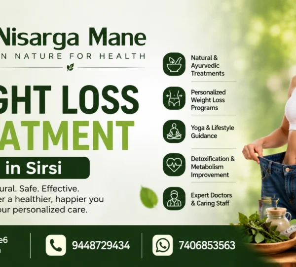 Weight Loss Treatment in Sirsi | Natural Weight Management at Nisarga Mane