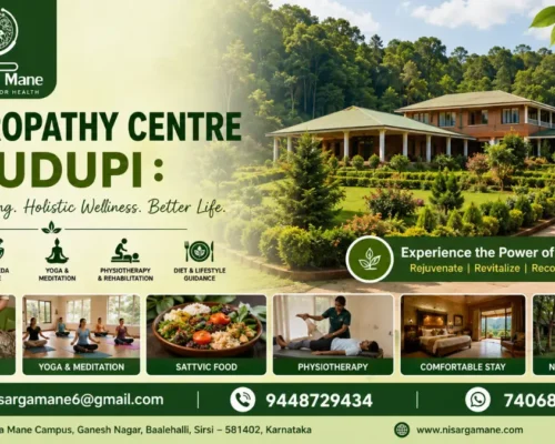 Naturopathy Centre Near Udupi | Nisarga Mane, Sirsi